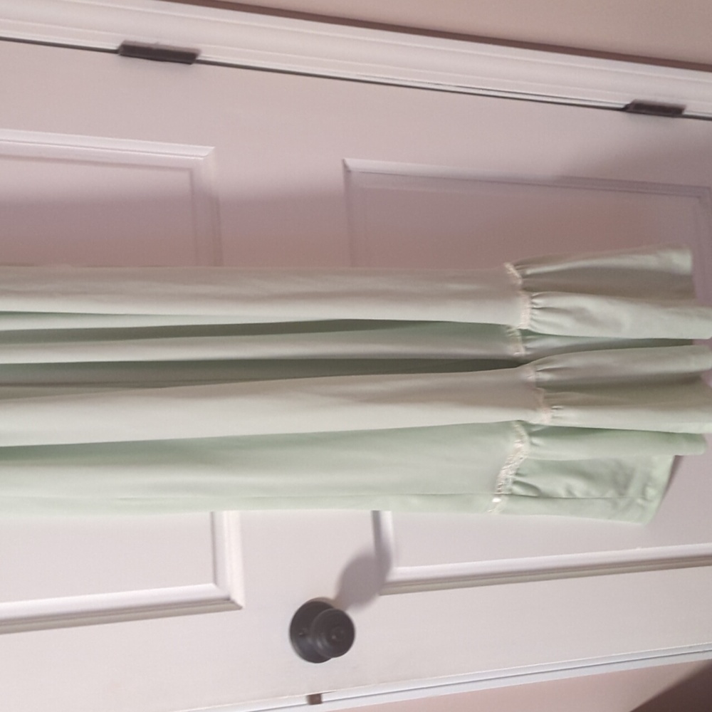 Vintage light green chiffon maxi dress Vicki Vaughn - Picture 5 of 7